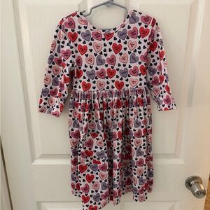 Mila & Rose 3/4 sleeve Valentines twirl Dress with Pockets